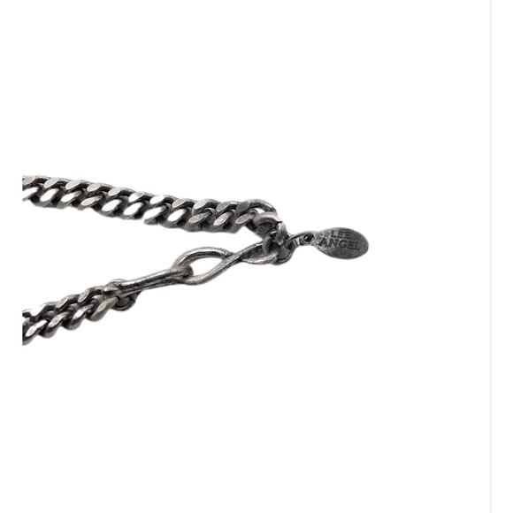 Vintage Lee Angel Art Deco Chunky Rhinestone Necklace and Earrings Set NOS - Picture 6 of 6